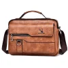 Men's Retro Vertical Portable Business Casual Leather Bag
