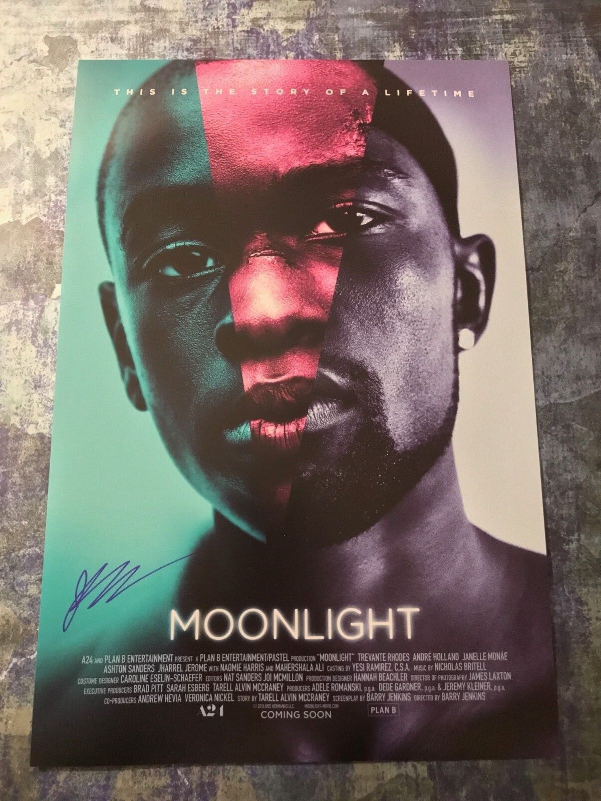 GFA Moonlight Kevin * JHARREL JEROME * Signed Autograph 12x18 Photo Poster painting COA