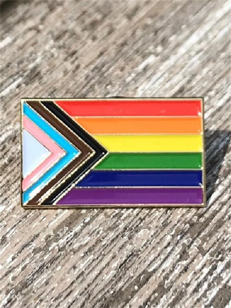 Rainbow Stripe LGBT Pride Brooch