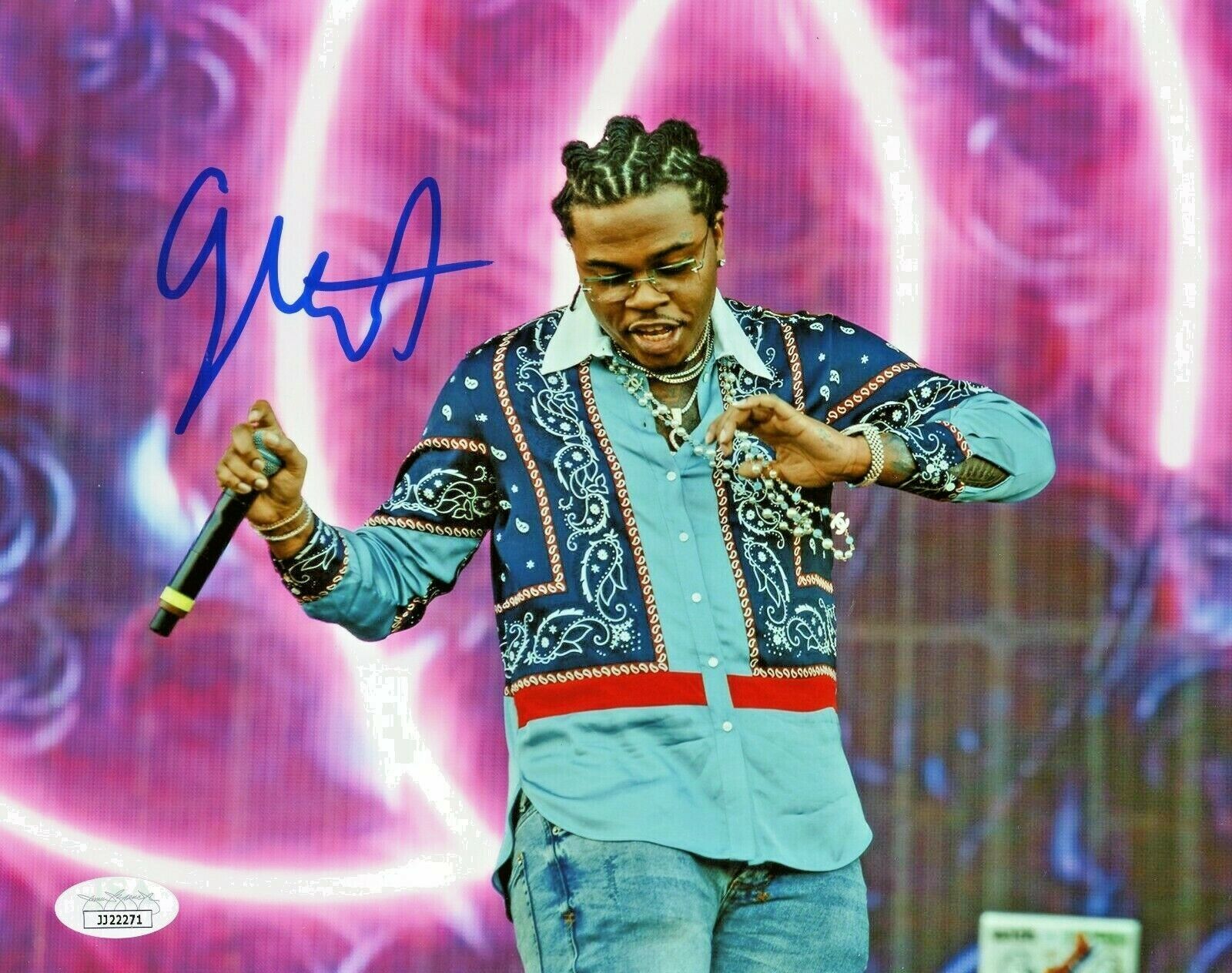 GUNNA HAND SIGNED AUTOGRAPHED 8X10 HIP HOP RAP MUSIC Photo Poster painting WITH JSA COA RARE 3