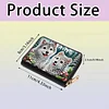 2pcs Cat Dog Pattern Diamond Painting Fashion Card Holder Compact Coin Purse