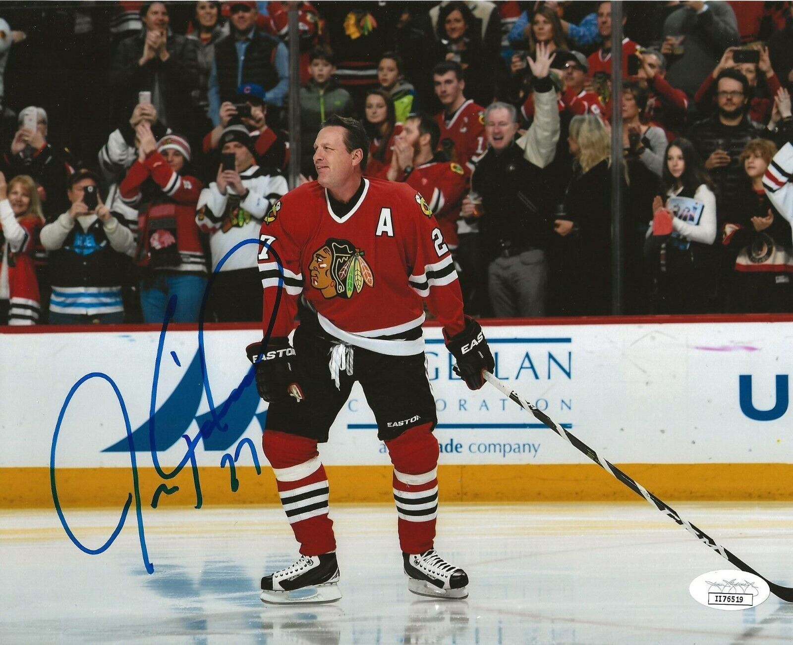 Jeremy Roenick signed Chicago Blackhawks 8x10 Photo Poster painting autographed Hawks 3 JSA