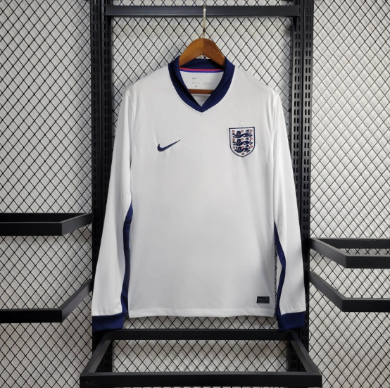 2024 England Home Long Sleeve Soccer Jersey Thai Quality