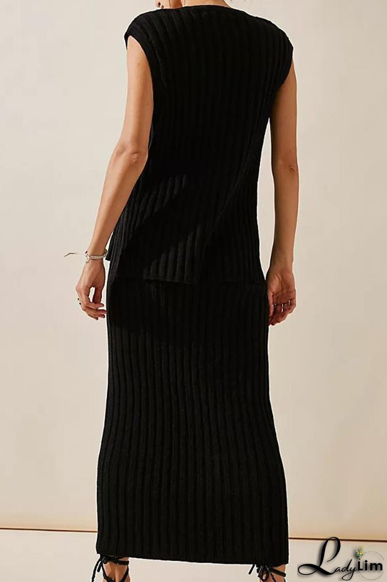 Sexy Simplicity Solid Draw String V Neck Sleeveless Two Pieces