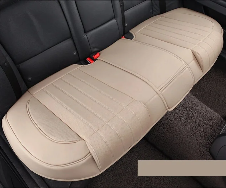 PU Leather Thickened Car Cover Extension Leg Rest Cushion Soft Breathable Seat Modification Anti-skid Pads Accessories