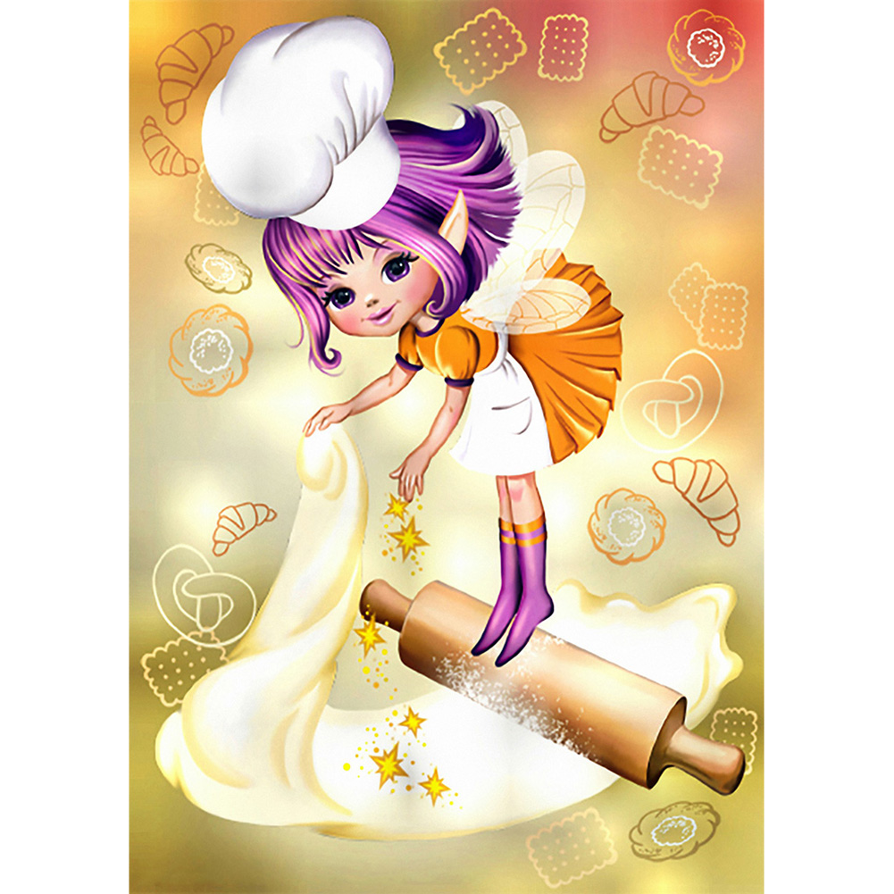 

Cook Girl - Round Drill Diamond Painting - 30*40CM, 501 Original