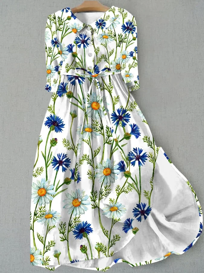 Women's  Flower Printed Dress