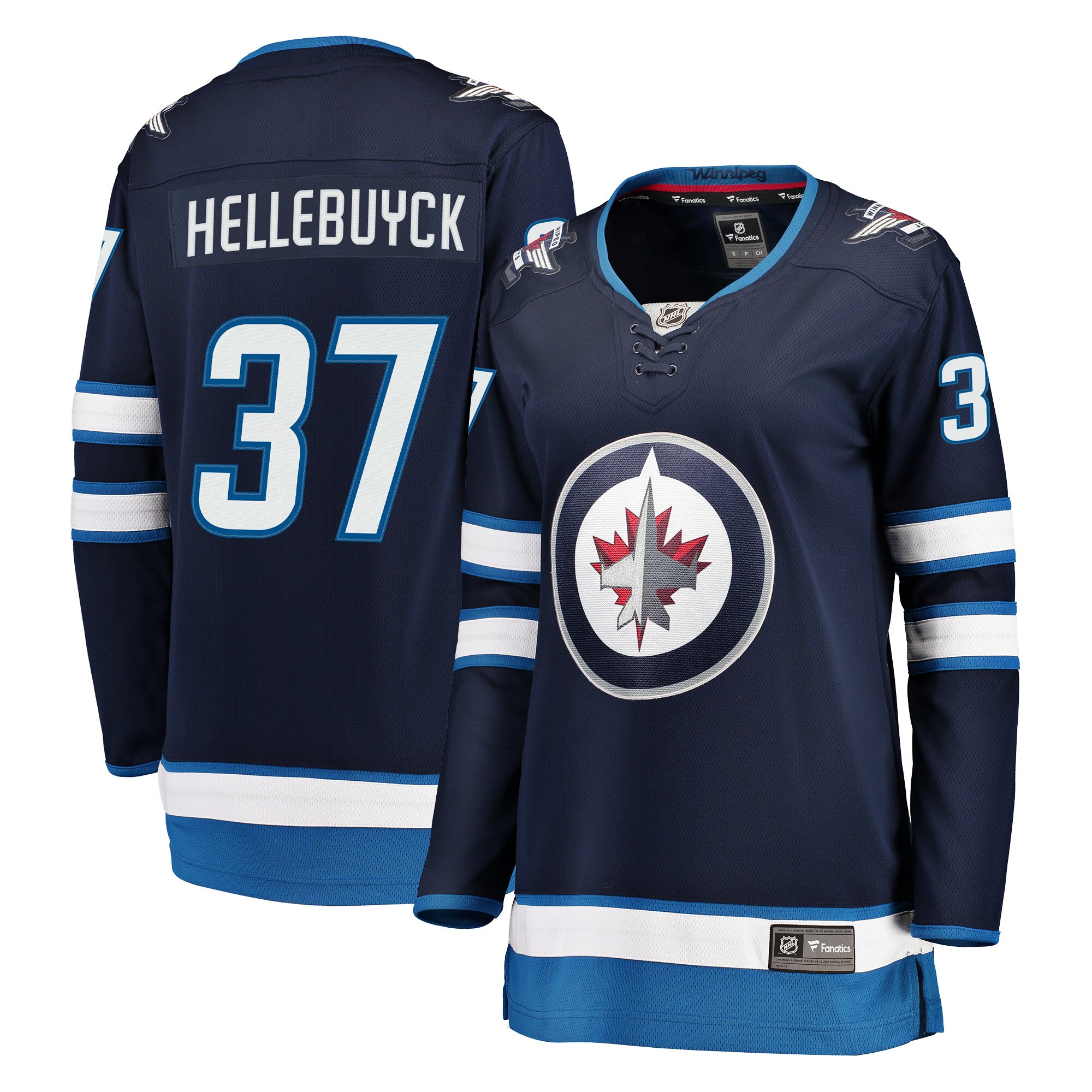 Connor Hellebuyck Winnipeg Jets Fanatics Women’s Breakaway   Jersey – Navy mysite
