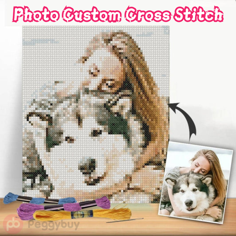 

DIY Photo - Custom Cross Stitch 11CT Stamped, 36*46cm, 501 Original