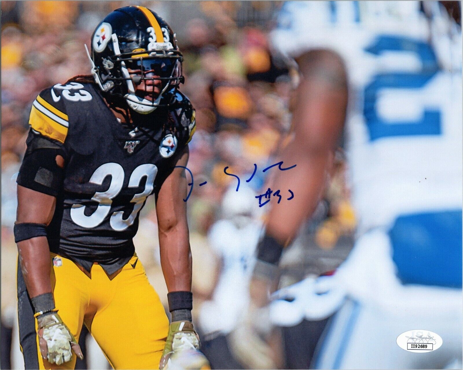 TREY EDMUNDS Authentic Hand-Signed PITTSBURGH STEELER