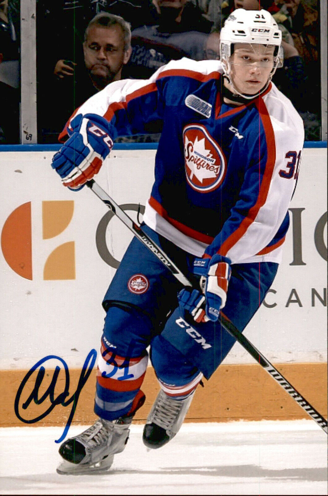 Mikhail Sergachev SIGNED 4x6 Photo Poster painting WINDSOR SPITFIRES / TAMPA BAY LIGHTNING #7