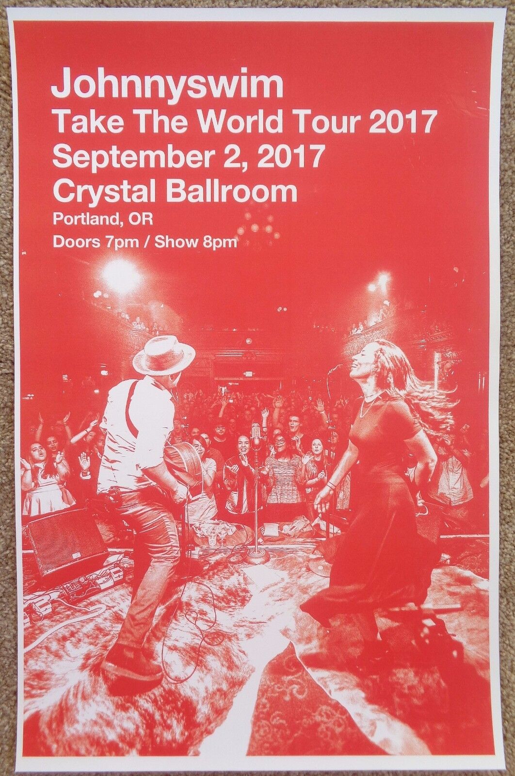 JOHNNYSWIM 2017 Gig POSTER Portland Oregon Concert Version 2 of 2