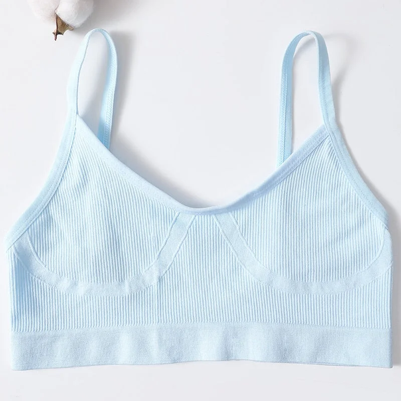 Women Sexy Crop Tops Bra Tube Top Female Streetwear Bandeau Sleeveless Seamless Sports Bra Crop Top Camis Tee Top Basic Tank