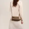 Minimal Neutral Plain Color Leather Cross Shoulder Bag