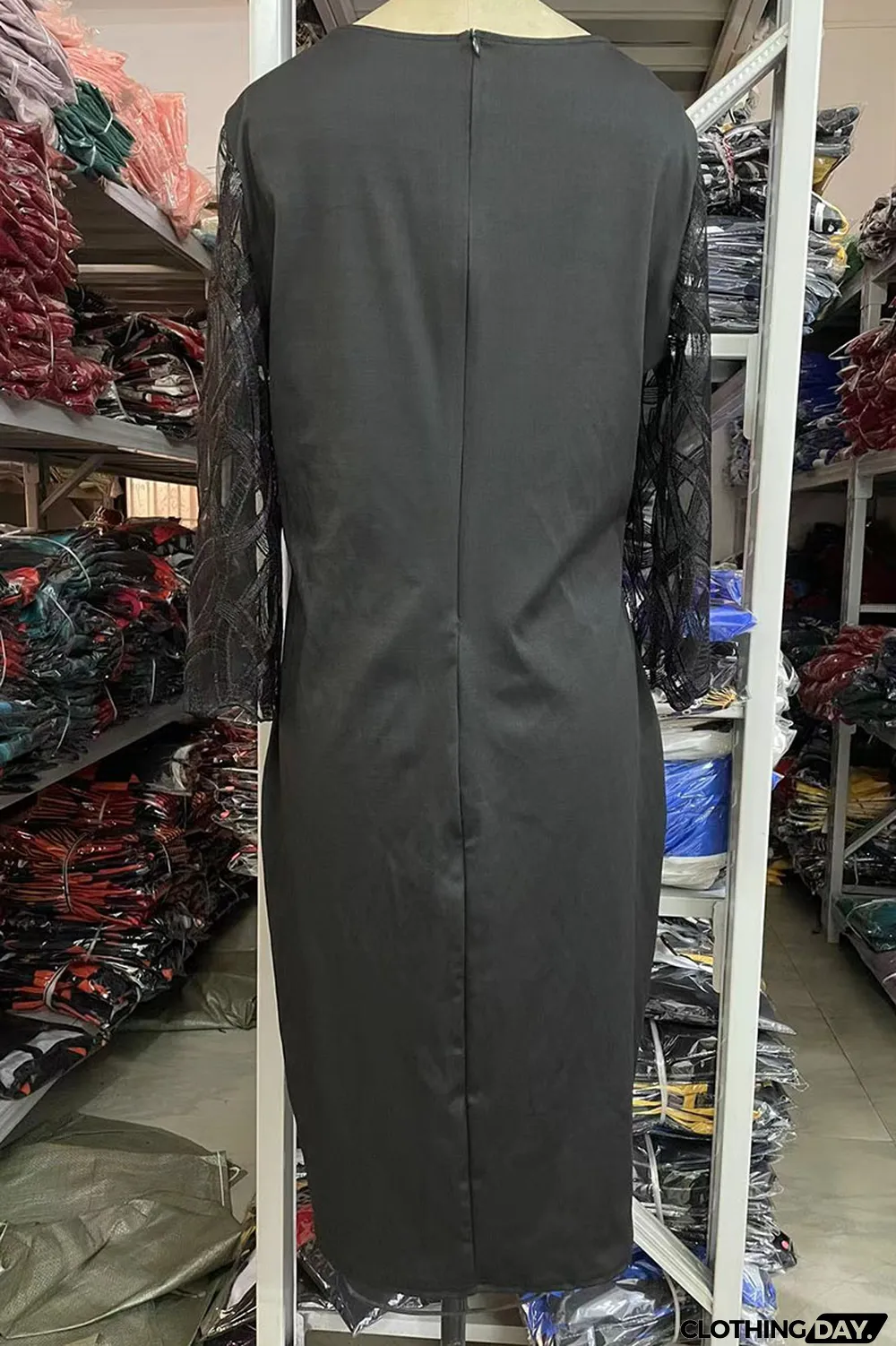 Black Casual Print Patchwork O Neck Straight Plus Size Dresses