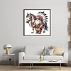 Indian Boy And Horse-11CT Stamped Cross Stitch 40*40cm/15.75*15.75in