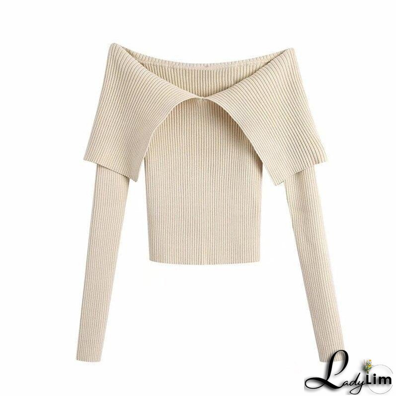 Sabina Off Shoulder Knitted Sweater