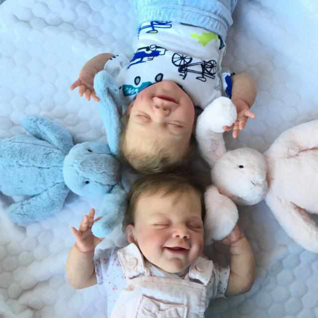 20'' Twin Sister Jaylah and Jazmine Reborn Baby Doll Girl