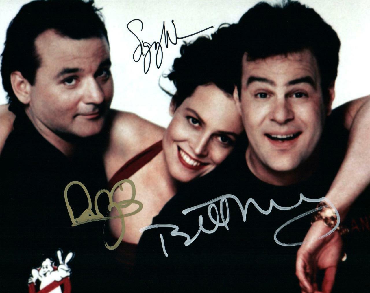 Sigourney Weaver Bill Murray Aykroyd autographed 8x10 Picture signed Photo Poster painting COA