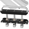 [US Local Warehouse] 3-Station Edge Roller Bender 0-90 Bending Angle Hand Sheet Metal Bender with Aluminum Alloy Handle Metal Bending Tool for Making 1/2 to 5 in 13 to 130mm Bends (Black)