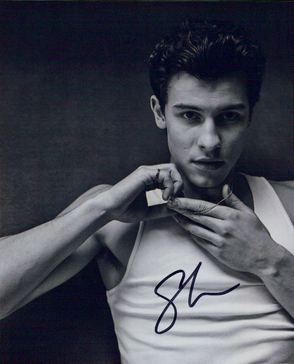 Shawn Mendes in-person signed 8x10 Photo Poster painting