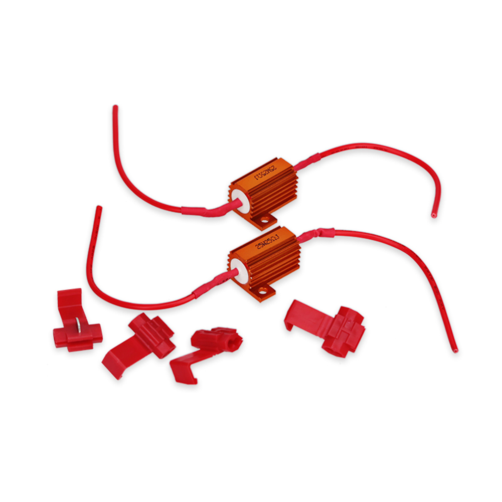 

2pcs Reverse Light Anti-Flicker Waterproof 25ohm 25W Load Resistor Decoders, 501 Original