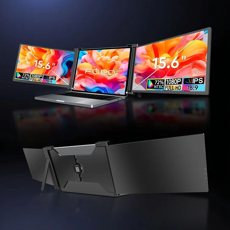 FOPO 15.6" Hanging Triple Monitor S9