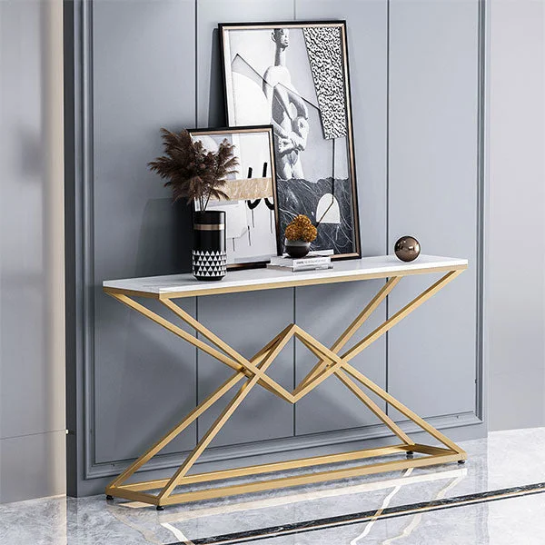 GLVEE Modern Light Luxury Marble Porch Table