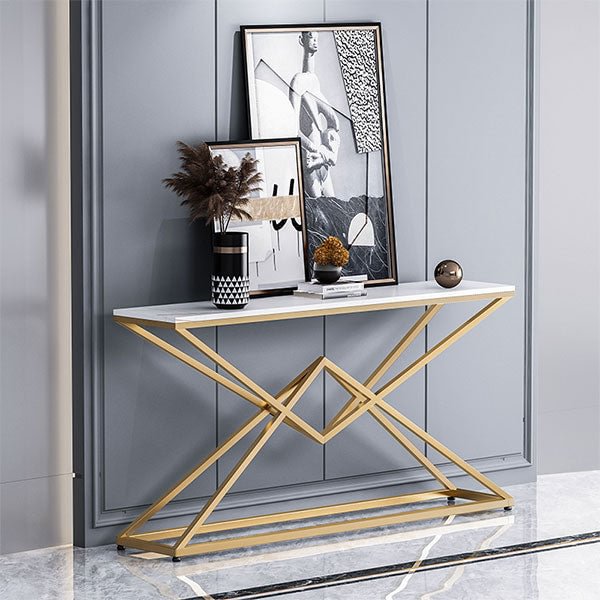GLVEE Modern Light Luxury Marble Porch Table