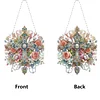 Diamond Painting Acrylic Flower Cross Hanging Pendant for Home Decoration