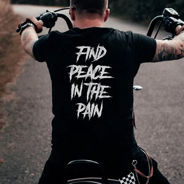 Find Peace In The Pain Mens Crew Neck T-Shirt
