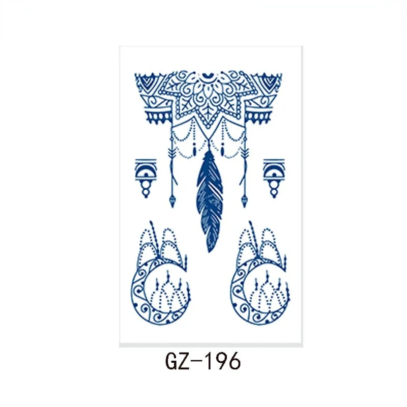 2021 new net celebrity herbal juice tattoo stickers semi-permanent waterproof sweat tattoo tattoo stickers