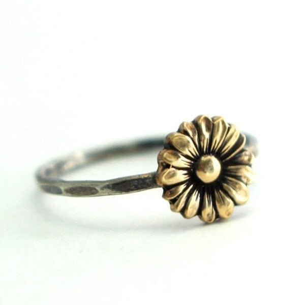 🔥Last Day 75% OFF🎁Gold Sunflower Ring