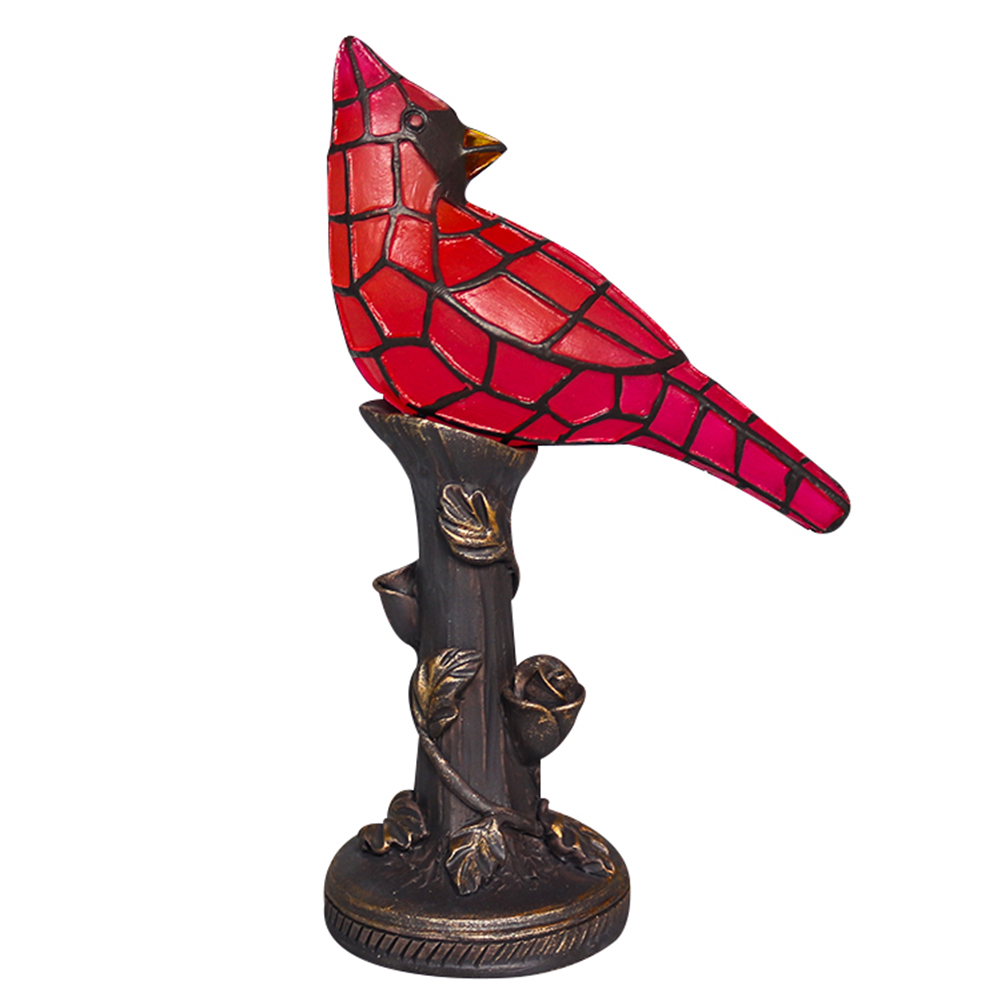 

Modern Red Bird LED Nordic Resin Sculpture Red Bird -Night Light, 501 Original