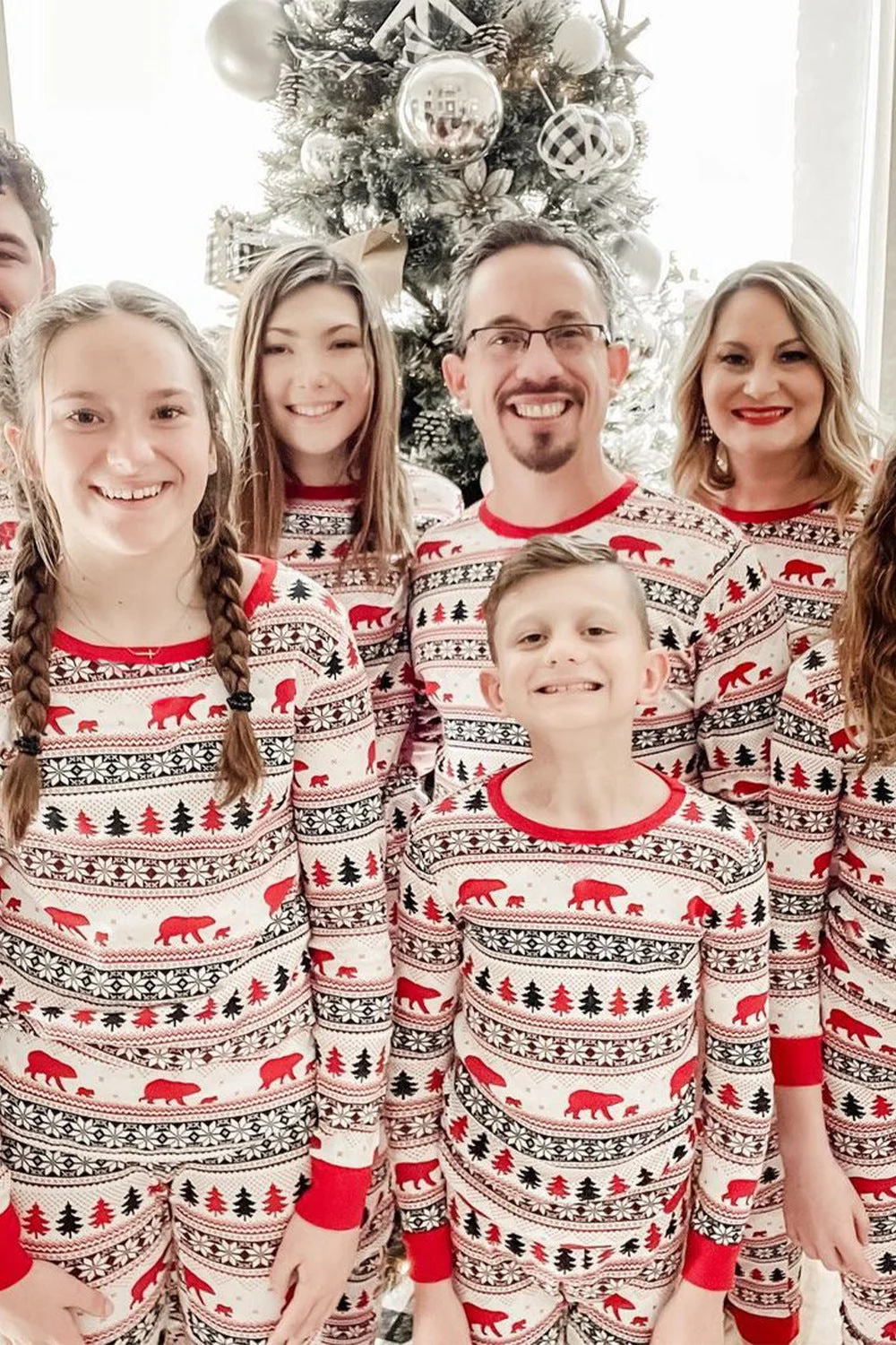 Classic Christmas Print Family Pajamas