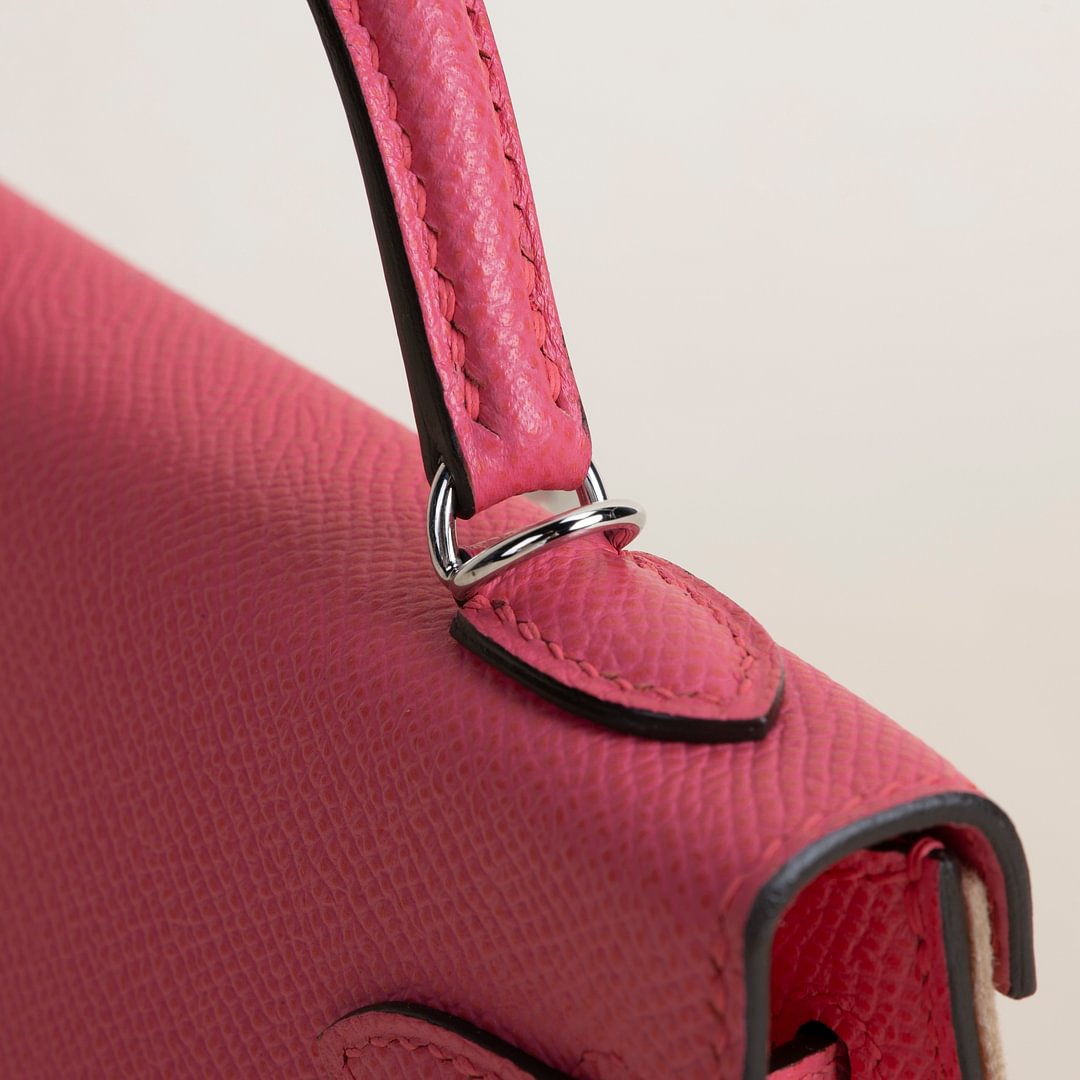 Mini Kelly II Epsom 8W Rose Azalee PHW