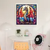 Glass Painting-Pterosaur-11CT Stamped Cross Stitch 40*40cm/15.75*15.75in tapestrymarket