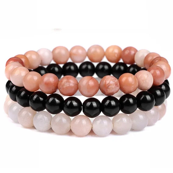 Dark Adventurine+Black Onyx+Light Adventurine Bracelet