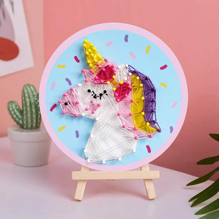 String Art - Cheerful Unicorn