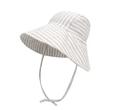Personalized Kids Big Brim Sun Hat with Custom Name &ndash; Wide Brim Summer Hat for Toddlers & Children