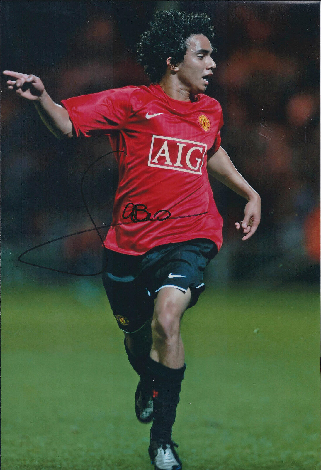 FABIO Signed Autograph 12x8 Photo Poster painting AFTAL COA Manchester United Genuine Authentic