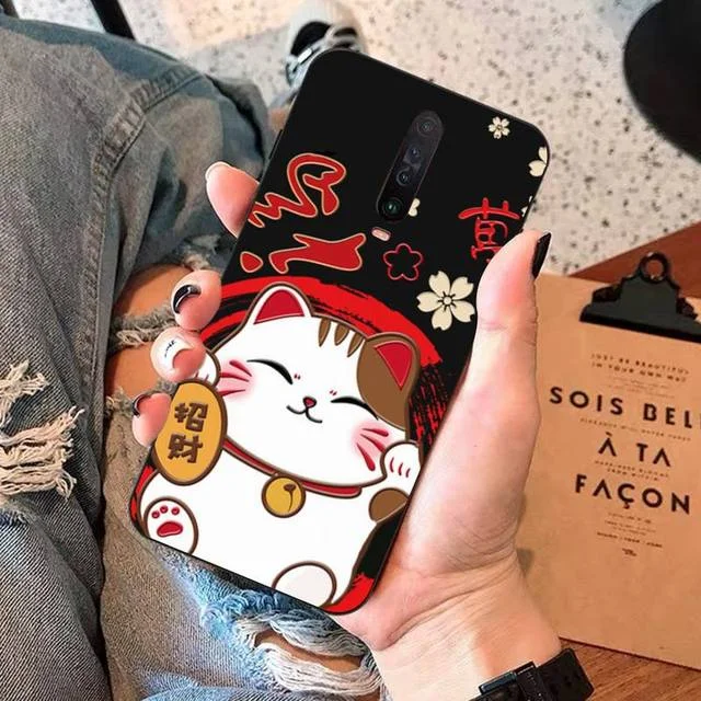 Android Xiaomi Japanese Cute Lucky Cat Kawaii Phone Case BE047