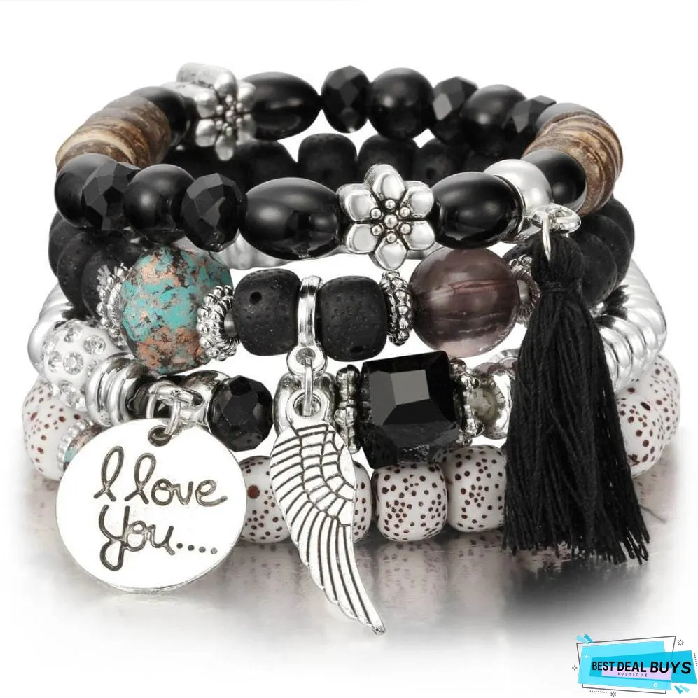 Bead Bangles Set