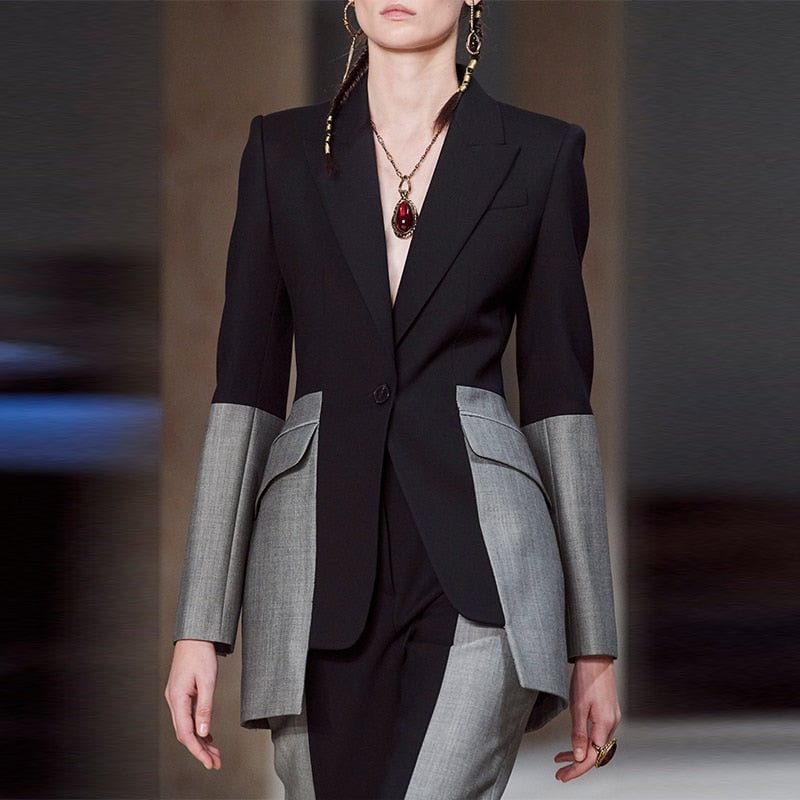 Elegant Coats VONDA 2022 Autumn Women Suit Blazer Street KaftanOffice Blazer Casual Long Sleeve Button Matching Coat Oversized