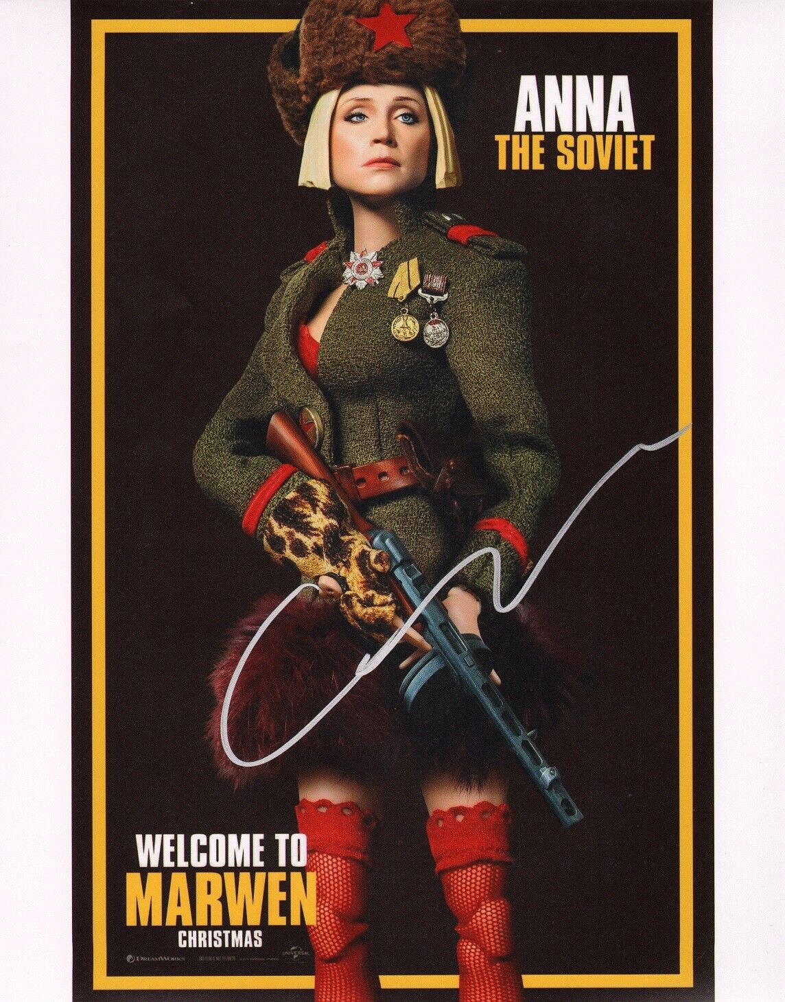 GWENDOLINE CHRISTIE Authentic Hand-Signed ANNA Welcome to Marwen