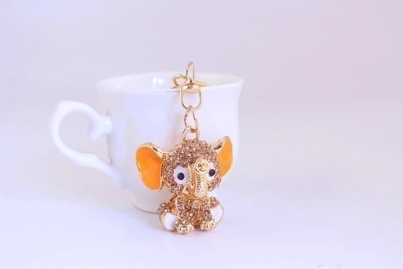 Cute Elephant Alloy Women’s Keychain