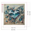 Blue Heart- Round AB Drills Diamond Painting(35x35cm)