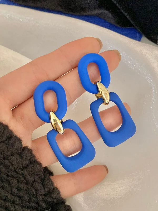 Stylish Geometric Acrylic Earrings Accessories