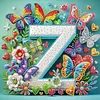 Butterfly Flower Z 5D Partial Drill DIY Diamond Painting Kit 30*30cm