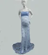 Maternity Photography Props Fancy Pregnancy Maxi Gown Dresses